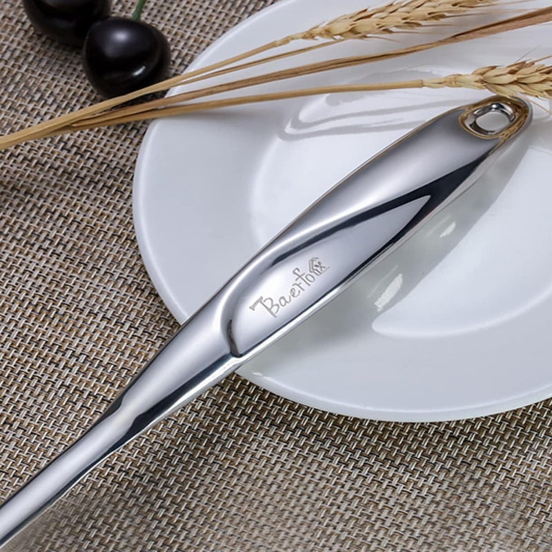 BAERFO High Grade Soup Ladle,Cooking Ladle for Soup,Heat-proof Design of Hollow Handle,Stainless Steel Kitchen Utensil（4ouce/13.5 Inch) - Image 2