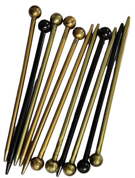 Rinpoche Plastic Hair Bun Juda Stick Hair Accessories Handcrafted Chopsticks Bun Ties Hair Pins for Womens and Girls Multiucolor Pack Of 3 - Image 3