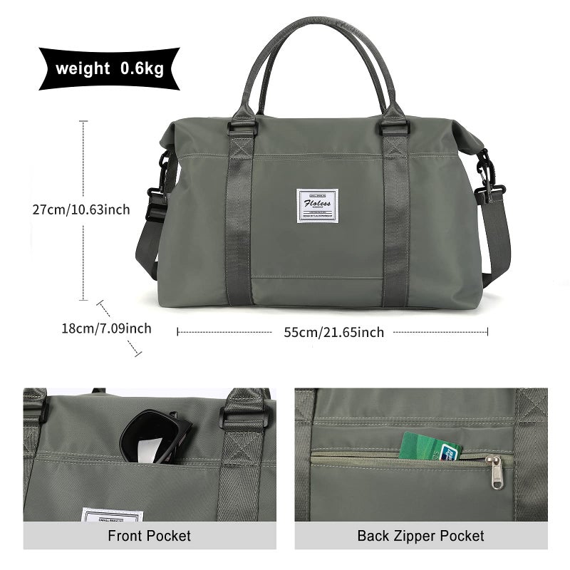 HYC00 Travel Duffel Bag,Sports Tote Gym Bag,Shoulder Weekender Overnight Bag for Women - Image 5