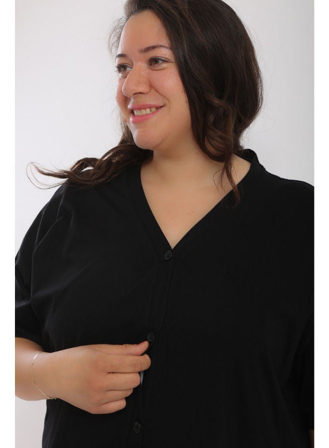 Carina V-Neck Shirt Dress - Image 4