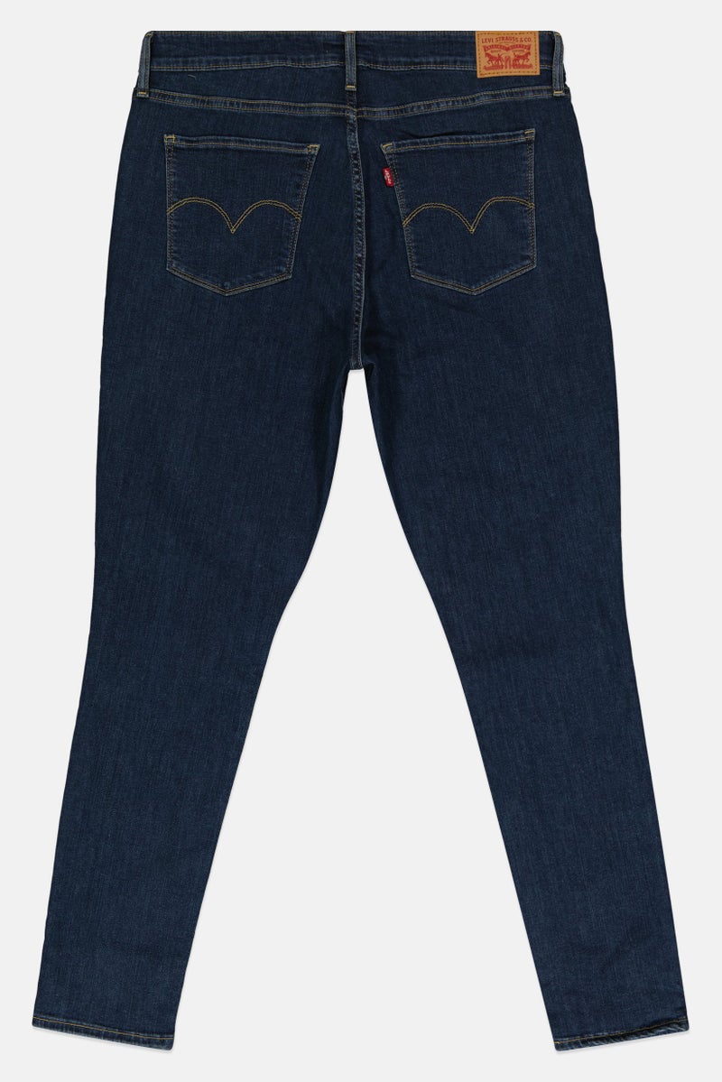 Levi's جينز نسائي ضيق مغسول وقابل للتمدد، أزرق - Image 2