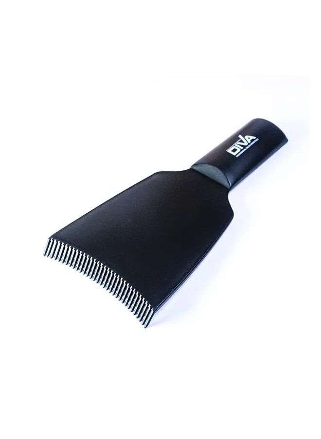 Diva Professional Balayage Board and Comb for Hair Dye - Black - Precision Highlighting Tool for Balayage, Ombre & Freehand Hair Color Application
