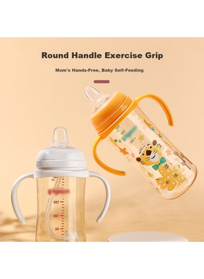 Bao Shi Baoshi Baby Bottle Nipple Accessories Third Generation Wide Neck Training Gravity Ball Straw *2 + Handle + Lid 4-piece Set - Image 4