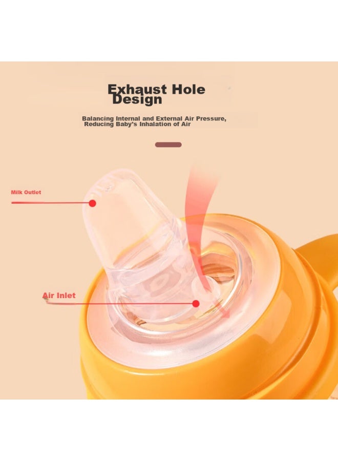 Bao Shi Baoshi Baby Bottle Nipple Accessories Third Generation Wide Neck Training Gravity Ball Straw *2 + Handle + Lid 4-piece Set - Image 3