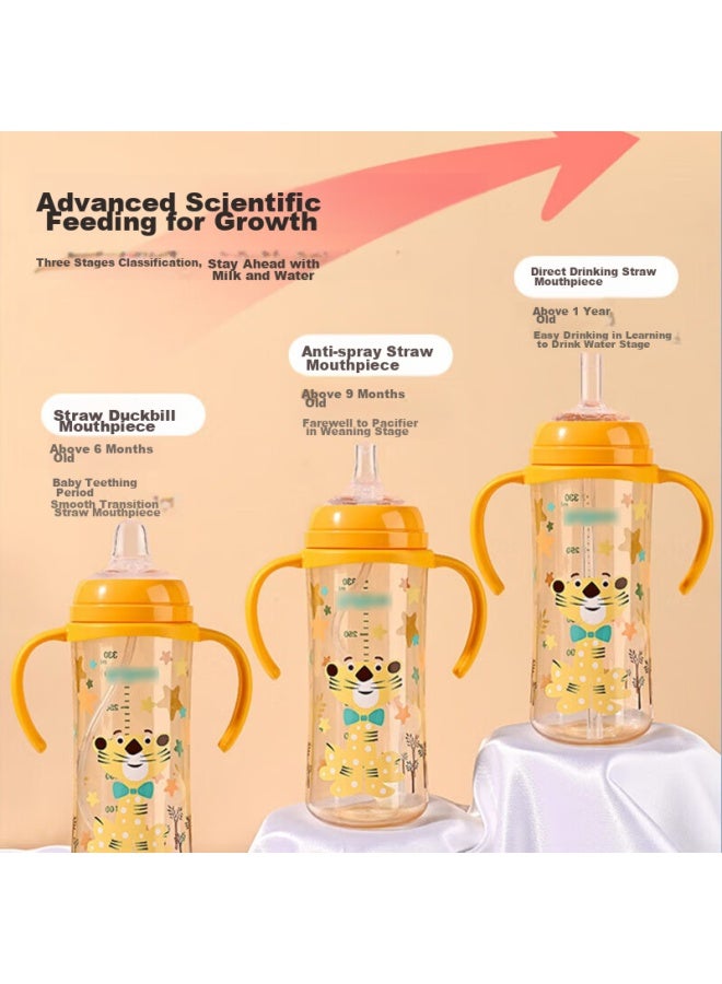 Bao Shi Baoshi Baby Bottle Nipple Accessories Third Generation Wide Neck Training Gravity Ball Straw *2 + Handle + Lid 4-piece Set - Image 1