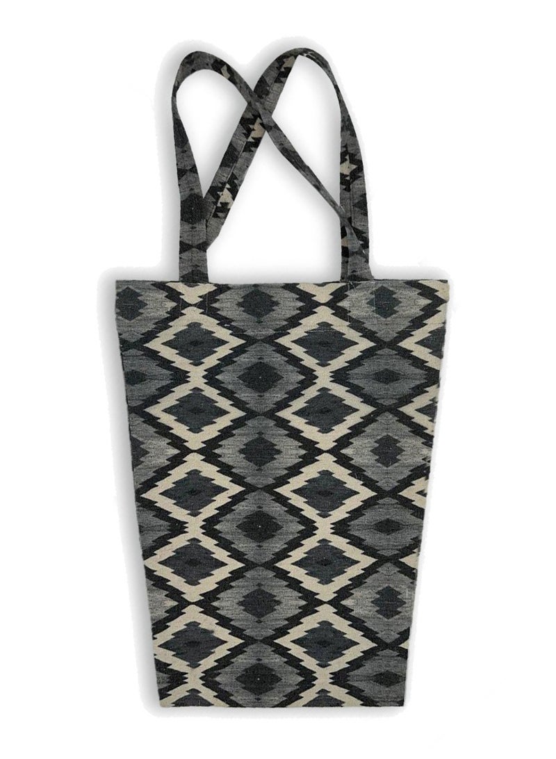 Gharibo Bags casual printed linen tote bag T230007A - Image 1