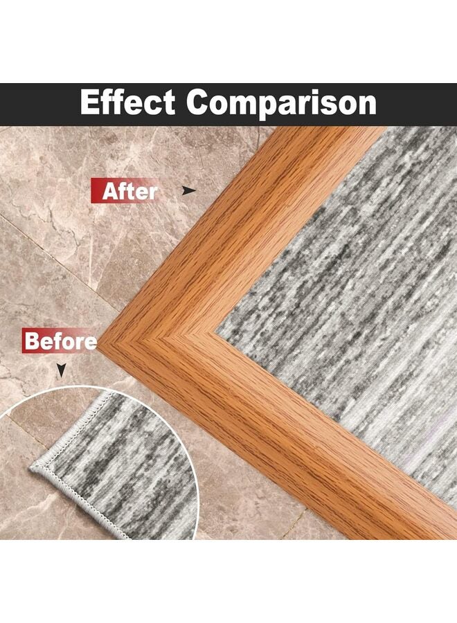 10Ft Carpet Floor Transition Strip, Self Adhesive Floor Edging Trim Strip, PVC Threshold Cover for Doorway, Floor Divider Strip Suitable for Threshold Height Less Than 5 mm (Color : LI - Image 4
