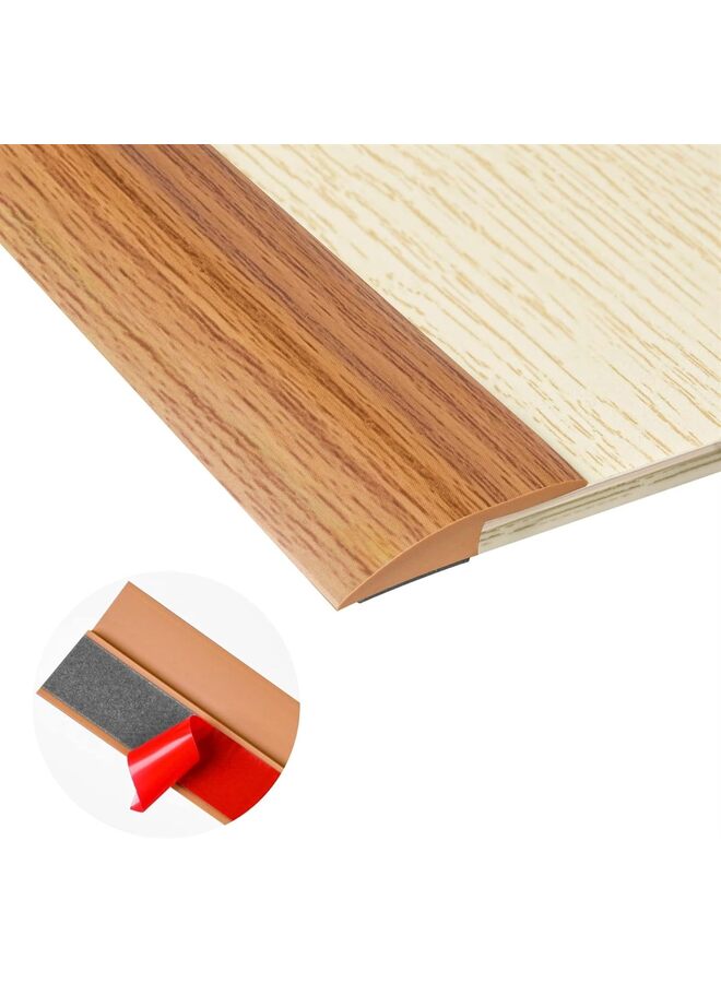 10Ft Carpet Floor Transition Strip, Self Adhesive Floor Edging Trim Strip, PVC Threshold Cover for Doorway, Floor Divider Strip Suitable for Threshold Height Less Than 5 mm (Color : LI - Image 1