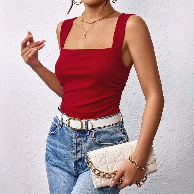 2026 Summer Square Neck Camisole Top - Image 4