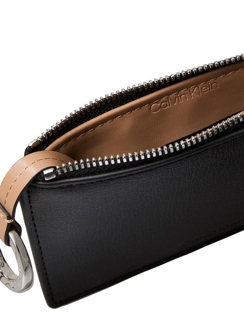 CALVIN KLEIN Foil Embossed Logo Zip Card Case - Image 3