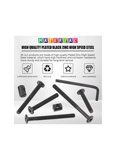 Glarks Glarks 120Pcs M6x40/50/60/70/80mm Black Hex Socket Cap Bolt and Barrel Nut Assortment Kit for Crib Baby Bed Cots Furniture  - Image 3