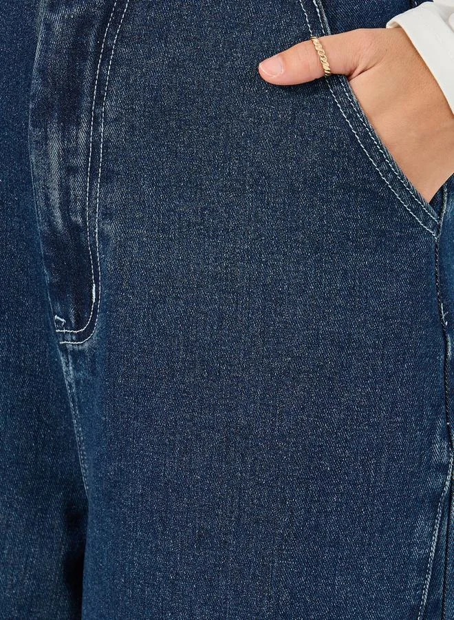 Styli High Rise Wide Leg Jeans