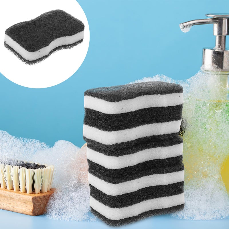 5Pcs Absorbent Three Layer Kitchen Sponges For Non Stick Cookware Dishwashing - Image 4