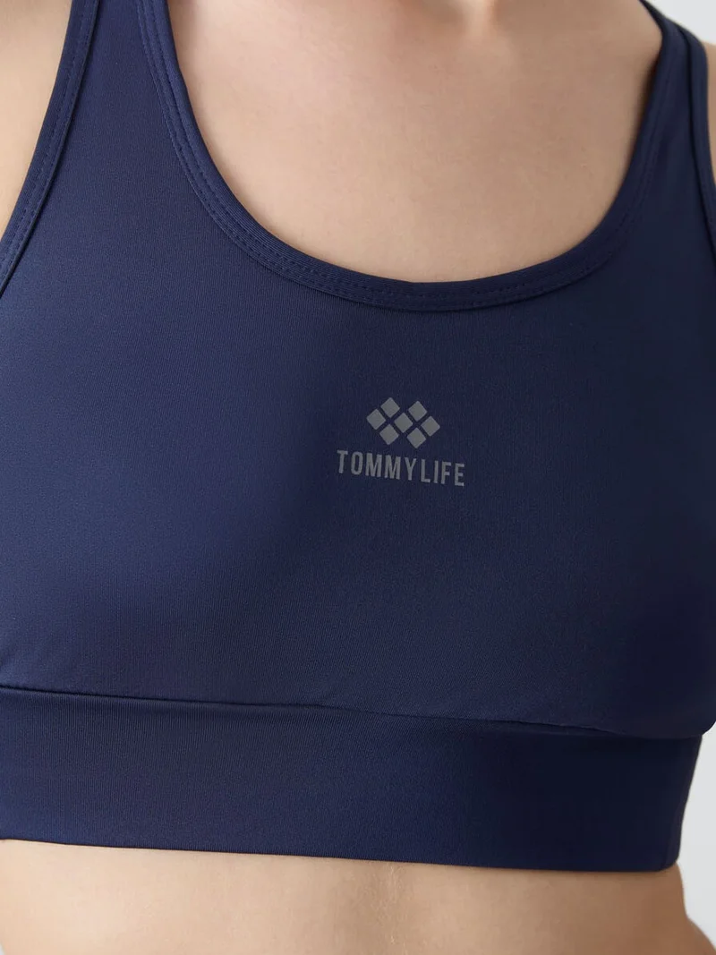 تومي لايف TOMMY Fitted Sleeveless Crop Sports Top