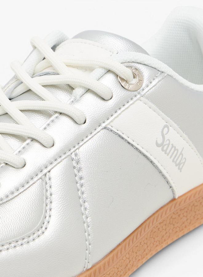 سامبا سنيكرز نسائي برباط وتفاصيل متباينة - Image 4