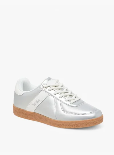 SAMBA Womens' Panelled Lace-Up Sneakers