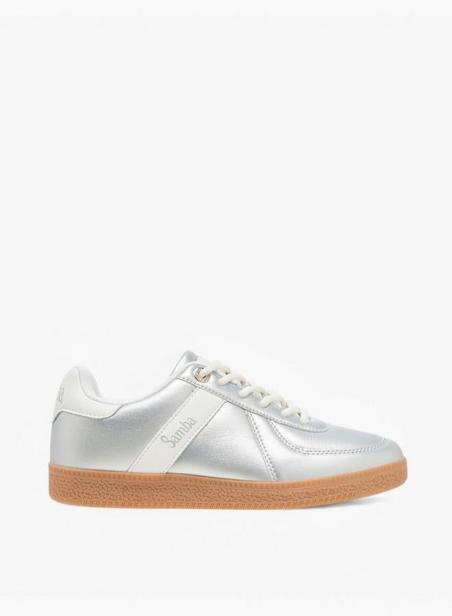 سامبا سنيكرز نسائي برباط وتفاصيل متباينة - Image 3