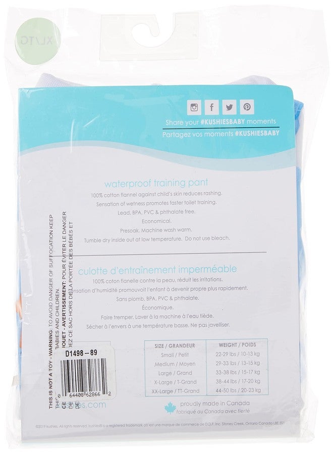 Kushies Baby Waterproof Training Pant, Blue, 38-44 Pounds, Whales, X-Large - Image 5