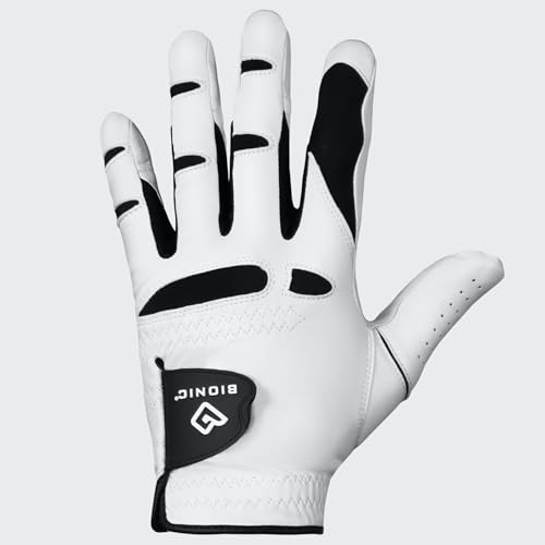 Bionic Men's StableGrip 2.0 Golf Glove, White, Left Hand, Large - Image 1