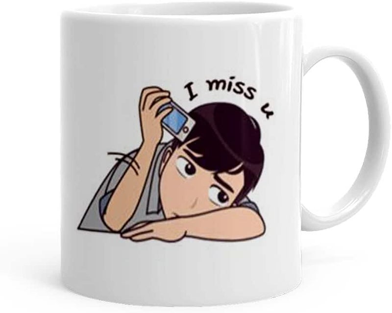 ELLA - Printed Mug - Quote - I Miss You - 320ml
