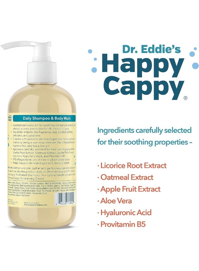 Happy Cappy Daily Shampoo, Face, and Body Wash for Dry, Itchy, Eczema Prone Skin - Image 2