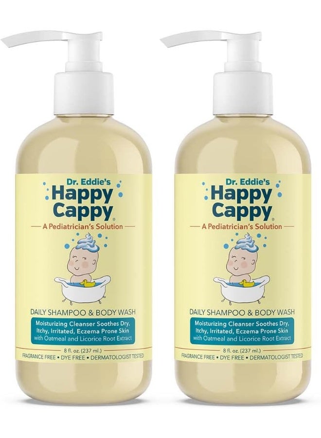Happy Cappy Daily Shampoo, Face, and Body Wash for Dry, Itchy, Eczema Prone Skin - Image 1