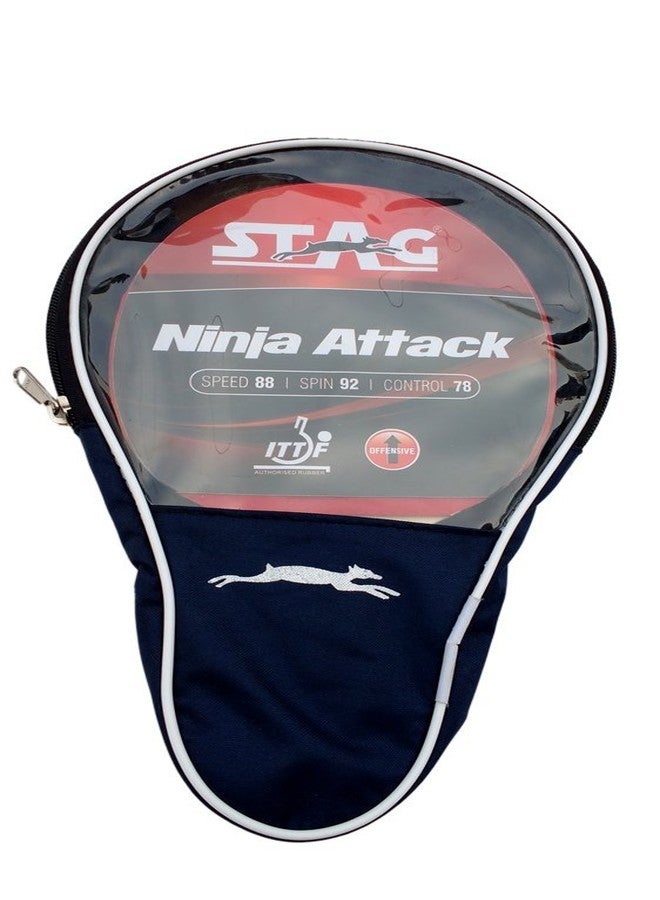 Stag Ninja Attack Table Tennis Racquet with Authorised Rubber - Image 5