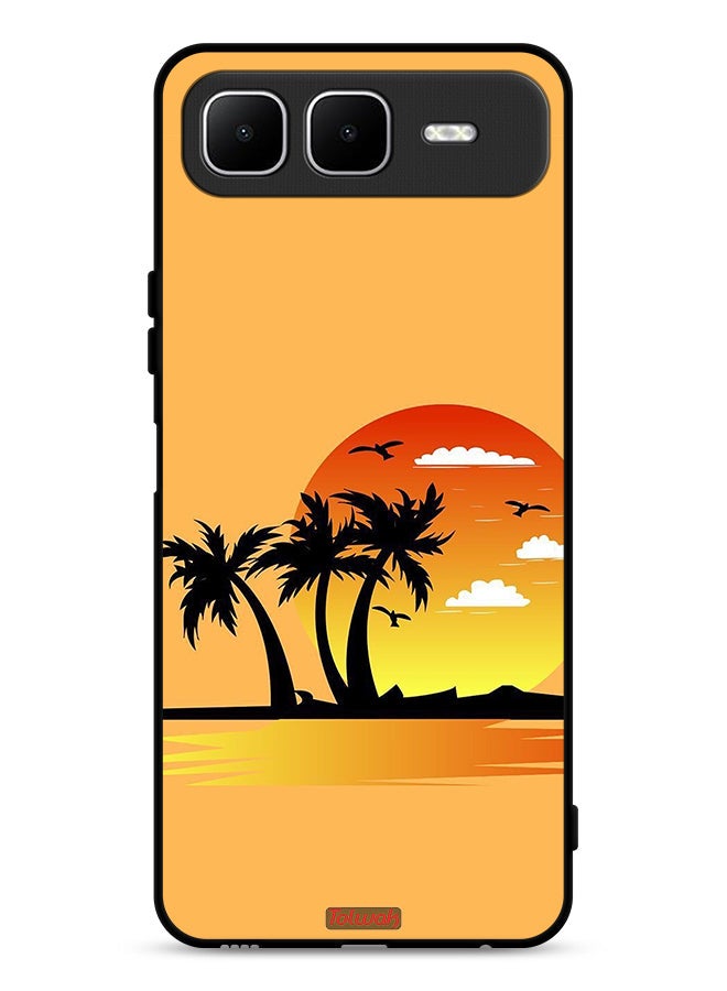 Tolwak Infinix Smart 10 Plus Protective Case Cover Drawing Abstract Design