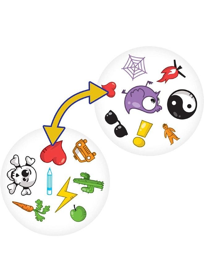 DOBBLE - Spot It, Classic Mini Card Game, Matching Game, Fun Kids Game for Family Game Night, Travel Game for Kids, Great Gift for Kids, Age 6+, 2 to 8 Players Average Playtime 15 Minutes - Image 1