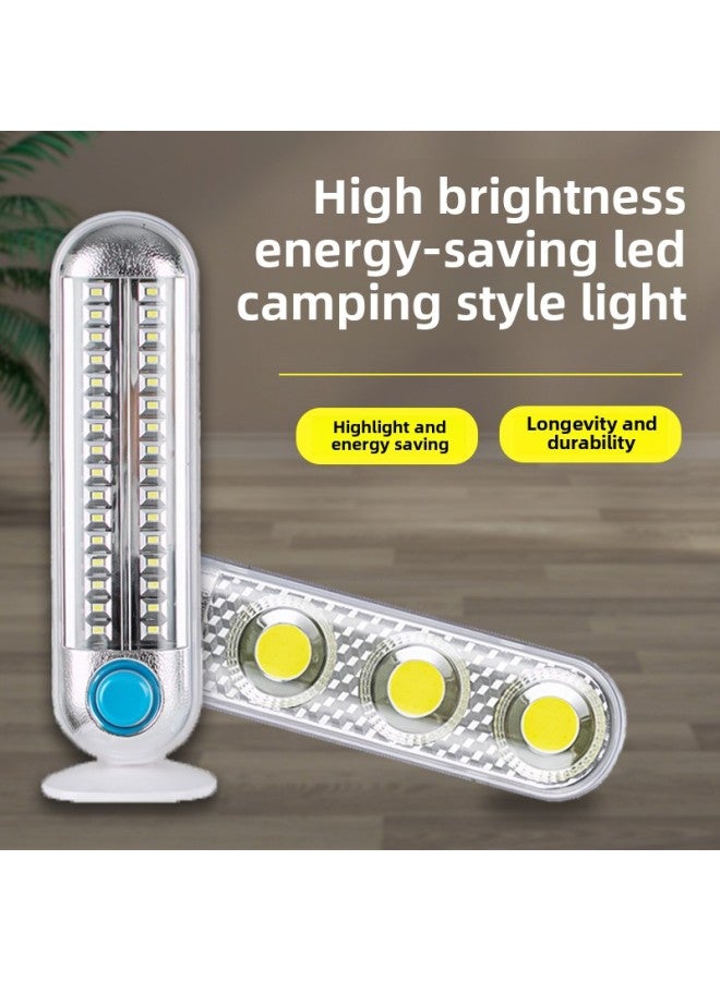 Tent Camping Camping Light Solar USB Charging Multi-function Portable LED Lighting Emergency Light-Color:Dry Battery Type (type C)  - Image 2