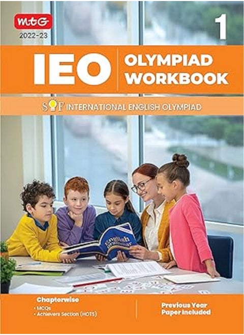 كتاب عمل أولمبياد اللغة الإنجليزية الدولي (IEO) للفئة 1 - أسئلة MCQs، قسم الورق المحلول والمتفوقين في السنوات السابقة - كتب الأولمبياد لامتحان 2022-2023