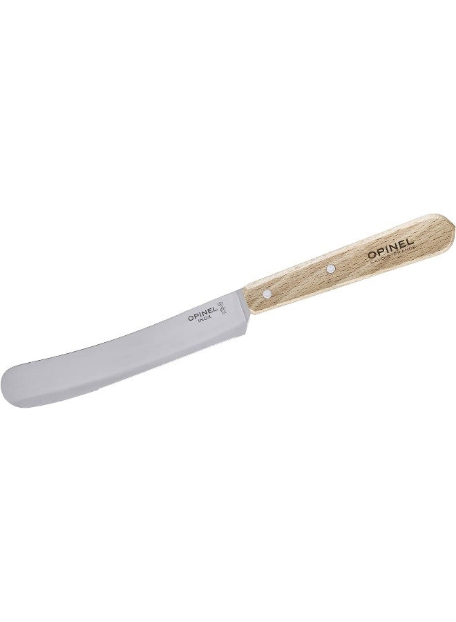 OPINEL 254470 Breakfast Knife, Beech Wood Handle, Natural, 21.3 x 1.8 x 2 cm natural