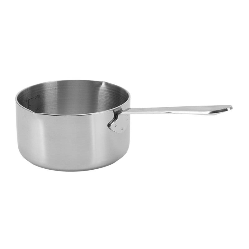Small Saucepan: Stainless Steel Butter Warmer - Quick Even Heating Dual Dumping Spouts Flat Bottom For Home Kitchen Gift For Cooks - Image 2