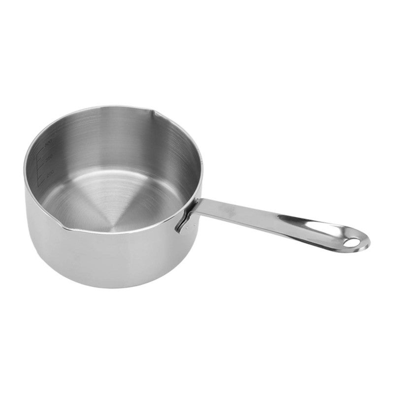 Small Saucepan: Stainless Steel Butter Warmer - Quick Even Heating Dual Dumping Spouts Flat Bottom For Home Kitchen Gift For Cooks - Image 5