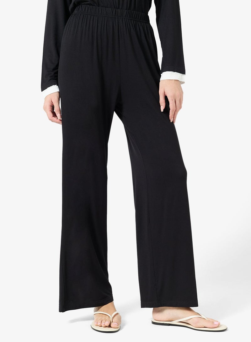 Ginger Basics Soft Viscose Contrast Trim Overize Top & Pant Coord set - Image 5