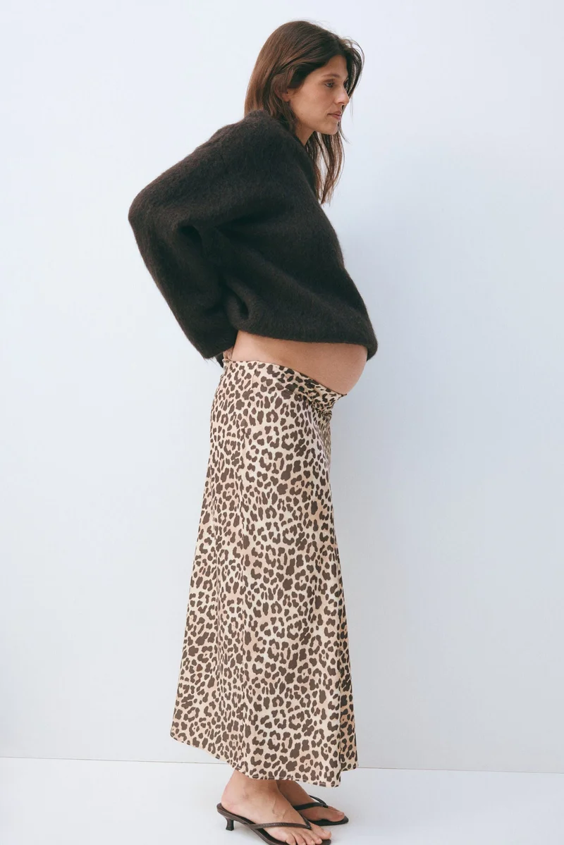 H&M MAMA Satin slip skirt