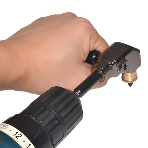 Saipe Right Angle Drill Attachment, All Metal Body 90 Degree Drill Adapter with Detachable ABS Handle, Drill Bit Corner Adapter, for Impact Driver, Work in Tight Spaces - Image 5