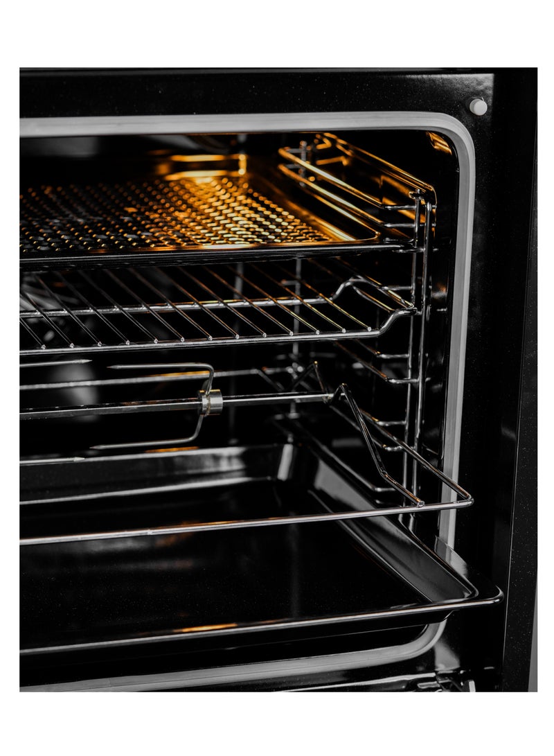 General Goldin 73 Lt,60x60cm, 10 Cooking Programs Built In Oven,  Grill + Air Fryer, Up & Down Heating, Cooling Fan, Digital Control, Tray + Stand Included - Image 3