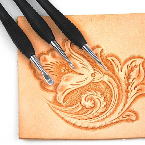 OWDEN 3Pcs. Leathercraft Modeling Tools,(3Pcs Sizes:S,M,L) Leather Carving Modeling Tools kit. - Image 4