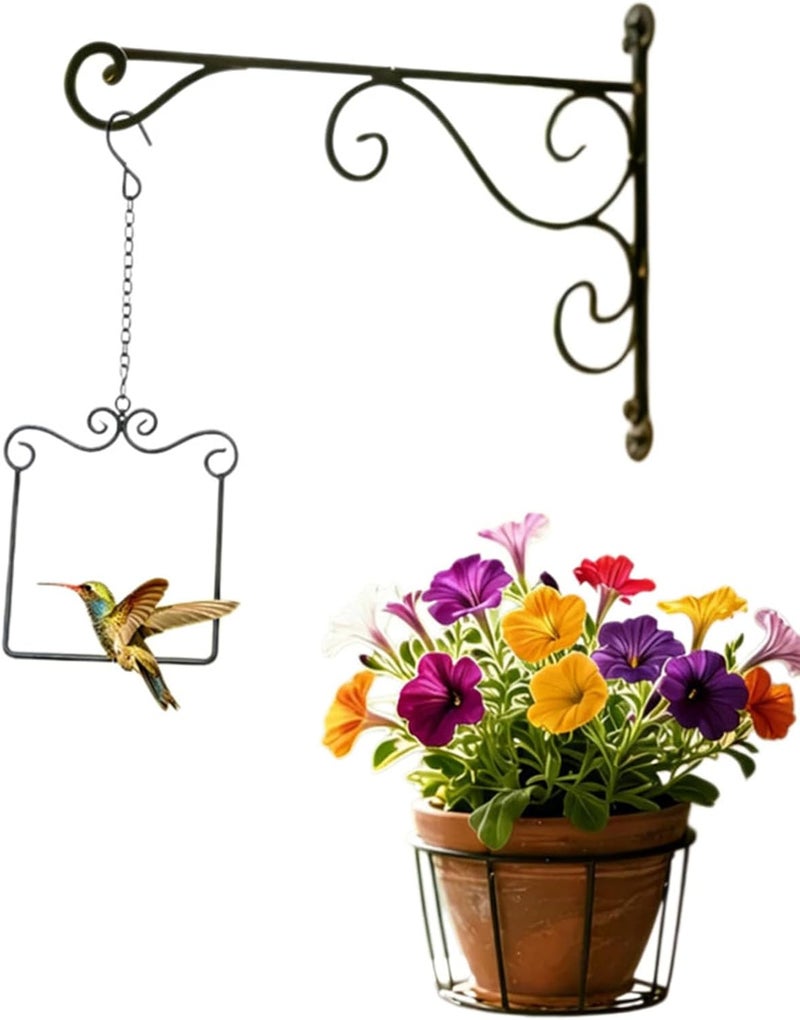 Elegant Iron Bird Resting Stand for Outdoor Wildlife Observation and Garden Decor Hummingbird Garden Decor - Image 2