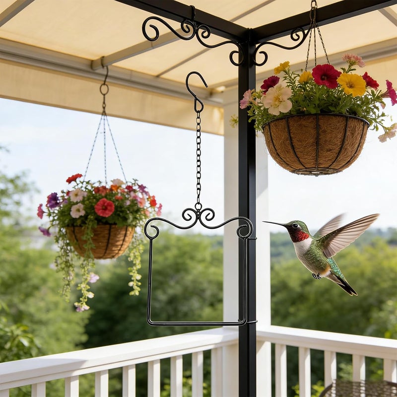 Elegant Iron Bird Resting Stand for Outdoor Wildlife Observation and Garden Decor Hummingbird Garden Decor - Image 1