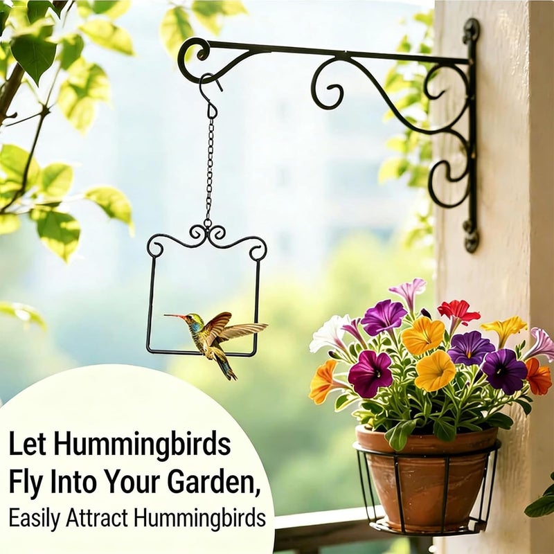 Elegant Iron Bird Resting Stand for Outdoor Wildlife Observation and Garden Decor Hummingbird Garden Decor - Image 3
