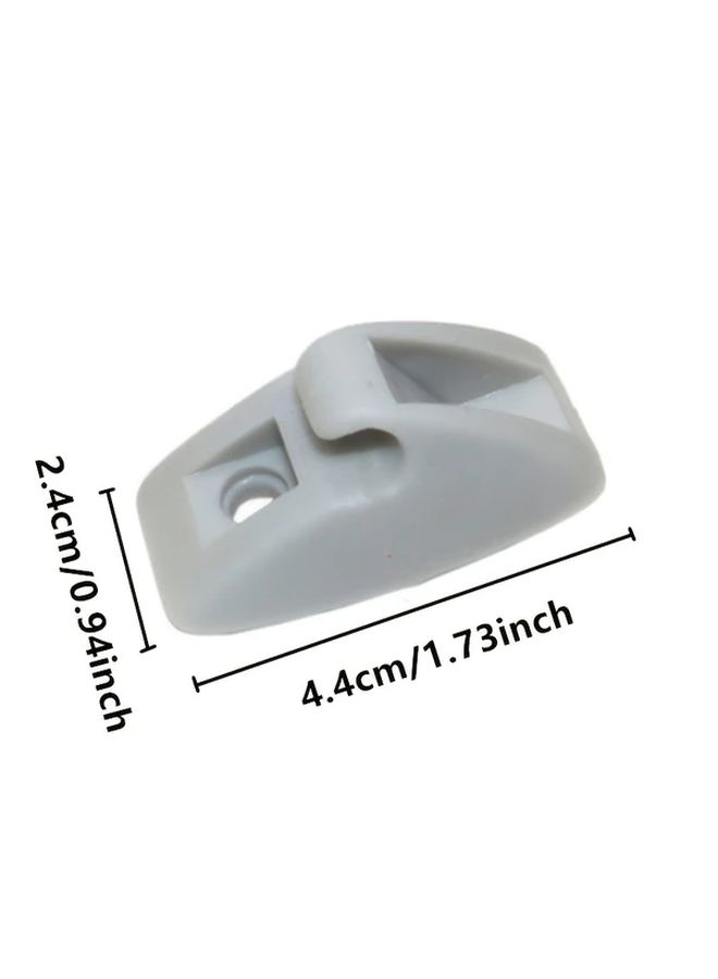 2PCS Gray Sunvisor Hook Clip Bracket Tool Free Installation Ergonomic Design - Image 2