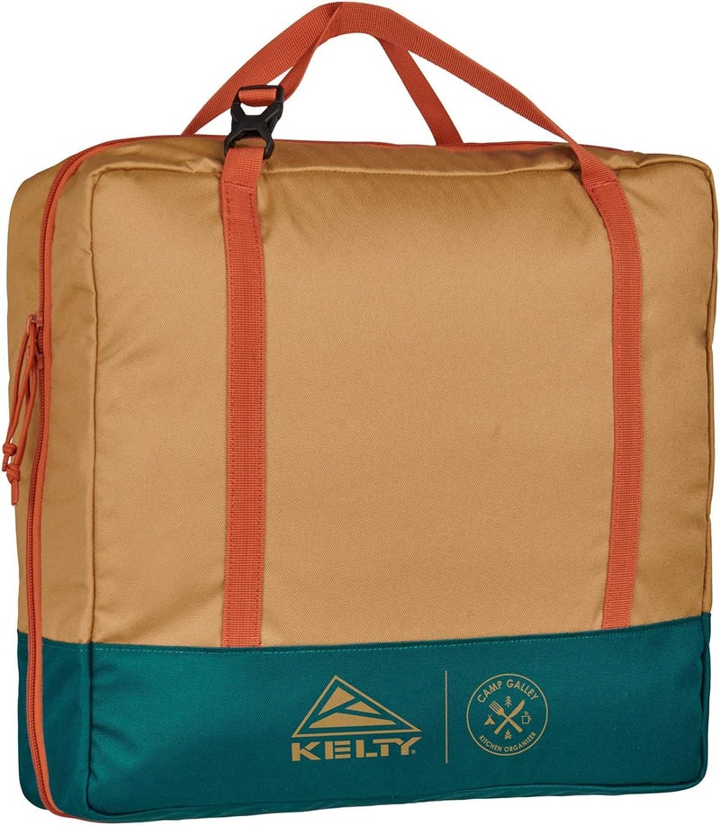 Kelty Camp Galley  Camp Kitchen Organization Kit Pockets Compartments for Outdoor Cooking Essentials Plastic DULL GOLDDEEP TEAL - Image 1