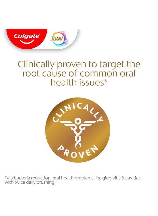 كولجيت معجون أسنان كولجيت لتبييض الأسنان الكامل بالفلورايد، 10 فوائد، بما في ذلك تخفيف حساسية الأسنان وإزالة البقع، بنكهة النعناع، 5.1 أونصة (عبوة من 4 قطع) - Image 5