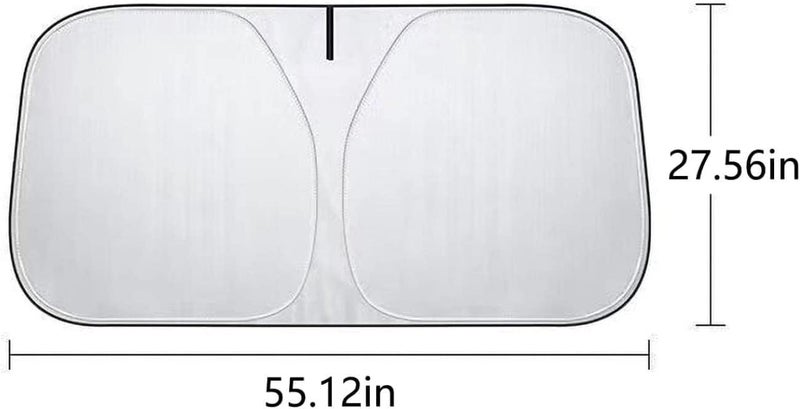 BELLOX ENTERPRISE BELLOX Car Windshield Sun Shade Protector, Front Window Sunshade - Foldable Sun Shield Blocks Heat and Sun, Keeps Vehicle Cool - Image 2