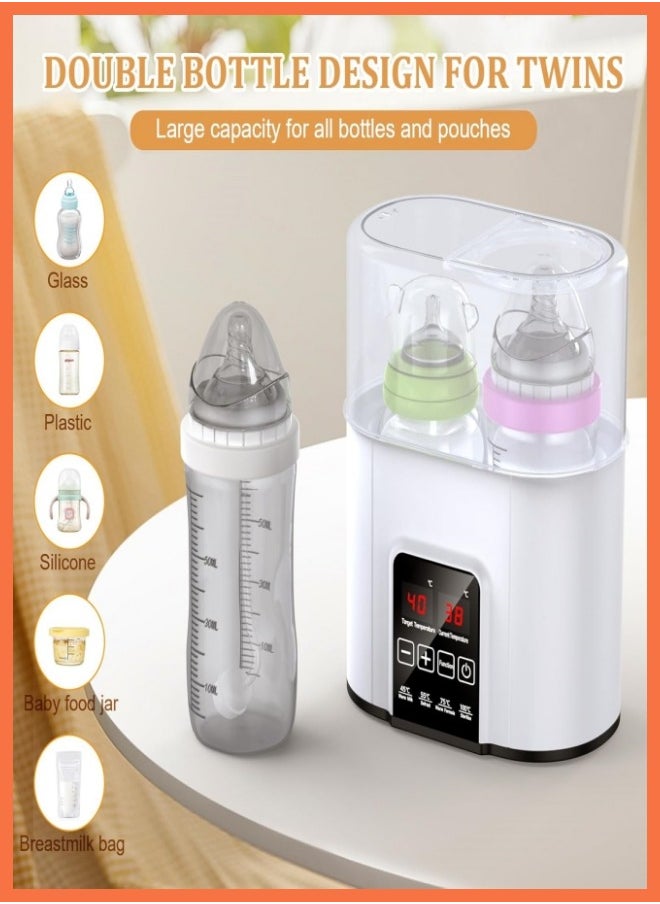 nubite Baby Bottle Warmer Milk Formula Baby Food Heater And Steam Sterilizer With Cleaning Brush  - Image 2