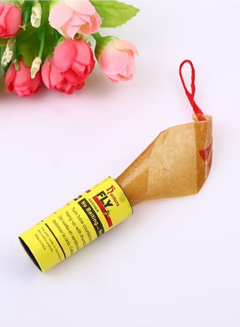 FUNTERS 16 Pack Pesticide Free Fly Paper, Sticky Fly Catchers Set for Outdoors and Indoors or Greenhouse Use, Sticky Traps Plant Trap for Fruit Fly Traps for Mosquito and Bug Pest Insect Catcher Killer - Image 4