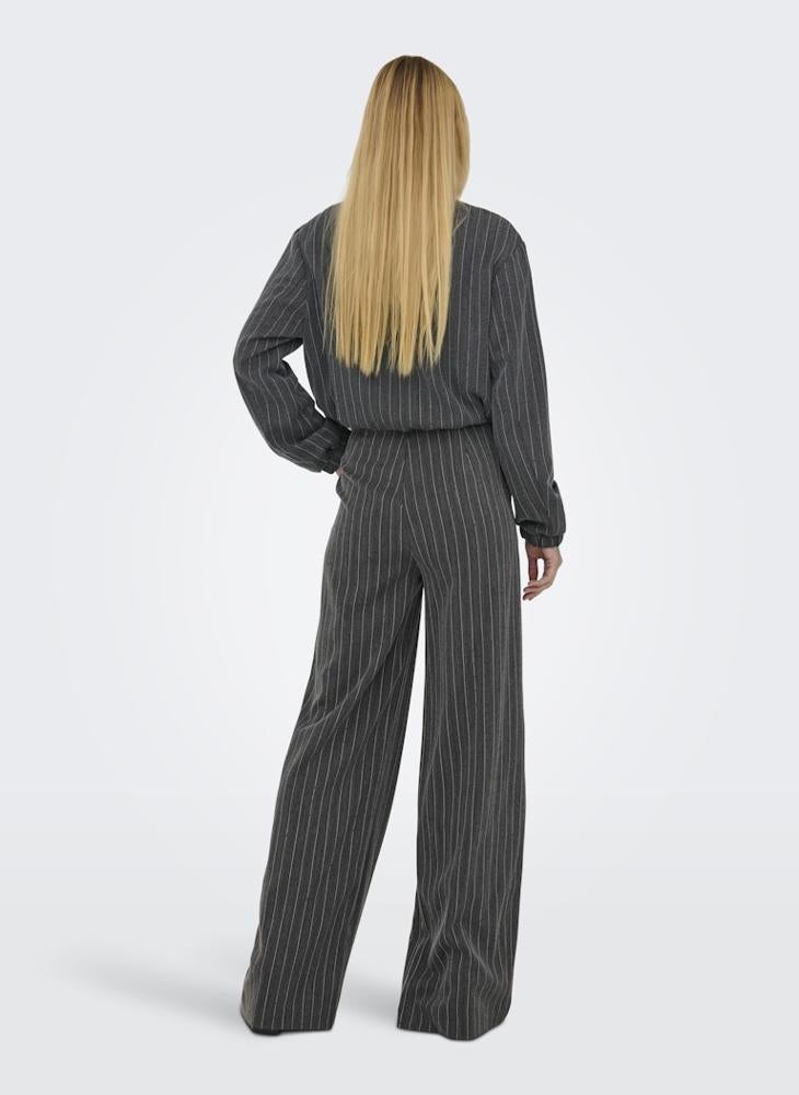 ONLY Striped Wide Leg Pants - Image 3