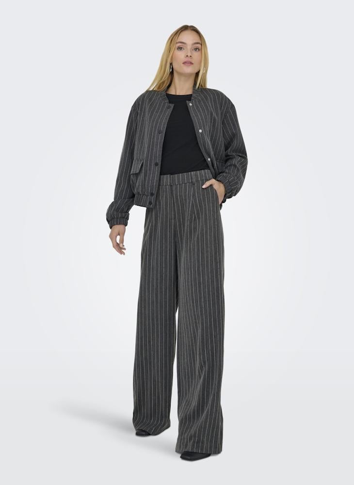 ONLY Striped Wide Leg Pants - Image 1